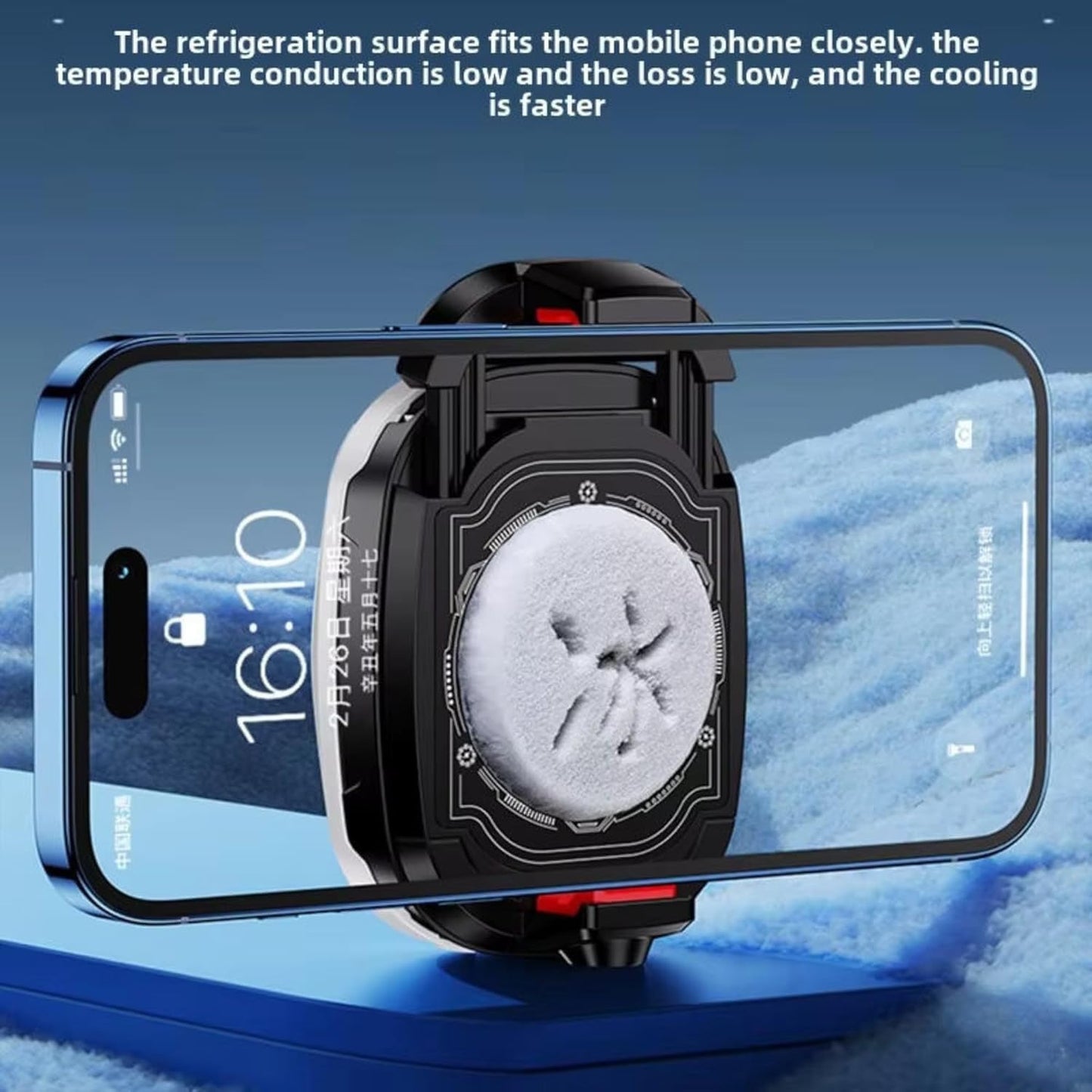 TL16 Semiconductor Cooling Phone Radiator | Rapid Cooling Gaming Fan | 3-Speed Adjustable | RGB LED | USB Charging Mobile Cooler