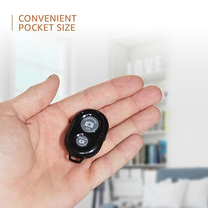Wireless Bluetooth Camera Remote Shutter | Selfie Clicker for Android & iOS | Hands-Free Photography Controller | Vlogging & Tripod Compatible