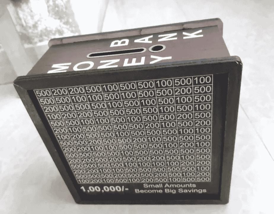 Savings Challenge Piggy Bank