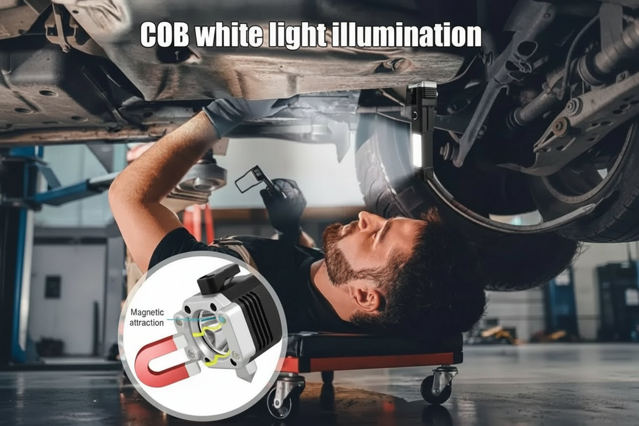 8-in-1 Rechargeable LED Torch 🔦 | Power Bank + Emergency Light | Heavy Duty Flashlight